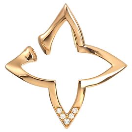Brinco de cuff Ombre Blossom Diamond da Louis Vuitton Dourado