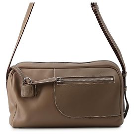 Hermès Bolsa de ombro Hermes Petit Courier Etoupe Evercolor Taupe
