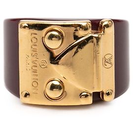 Anello Louis Vuitton Lockme Rosso Bordò