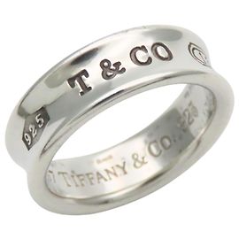 Tiffany & Co. 1837 Silver Band Ring Silvery