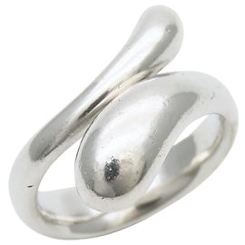 Tiffany & Co. Elongated Teardrop Ring Silvery