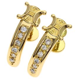 Céline Pendientes Celine Macadam Diamond Dorado