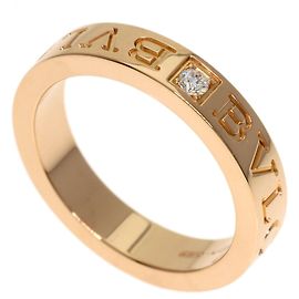 Bulgari Bvlgari Double Logo Diamond Ring Golden