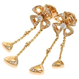 Bulgari Orecchini Bvlgari Fiorever Diamond D'oro
