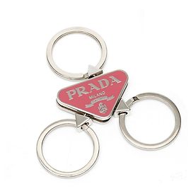 Prada Triangle Keyring 1AP274 Metal Begonia Other
