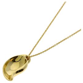 Collier Tiffany & Co. Leaf en or jaune 18K Doré