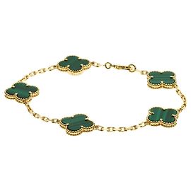 Pulseira Vintage Alhambra em malachite da Van Cleef & Arpels em ouro amarelo 18K Outro