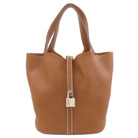 Hermès Borsa Hermes Picotin Lock MM D'oro