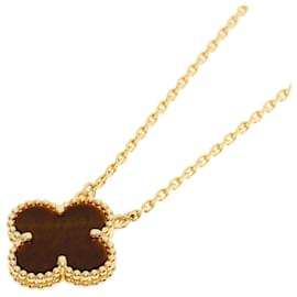 Van Cleef & Arpels Vintage Alhambra Tiger Eye Necklace Other