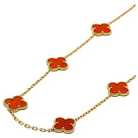 Collar Van Cleef & Arpels Vintage Alhambra Carnelian Otro