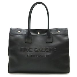 Sac cabas en cuir Rive Gauche Yves Saint Laurent Noir