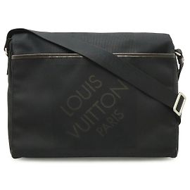 Sac Messenger Louis Vuitton Damier Geant Noir Noir