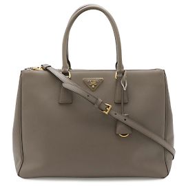 Prada Galleria Medium Leather Handbag Grey
