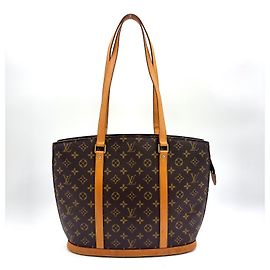 Borsa Tote Louis Vuitton Babylone Monogram Marrone
