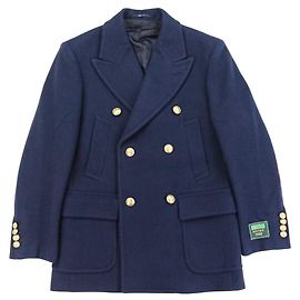 Gucci Wool Coat Blue Navy blue