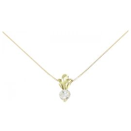 Autre Marque Collier en diamant Au750 Doré