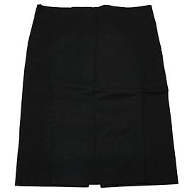 Gonna in cotone e poliuretano Gucci Nero
