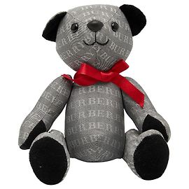 Peluche de Algodón Burberry Logo Teddy Bear Gris