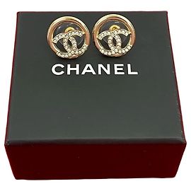 Brincos Chanel Coco Mark Dourado