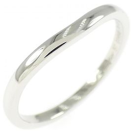 Cartier Ballerina Platinum Ring Size 16.5 Silvery