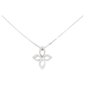 Autre Marque Collana in oro bianco Au750 e diamanti Argento