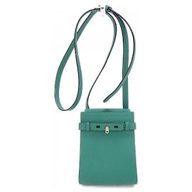 Bolsa transversal Valextra em couro verde Verde