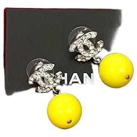 Pendientes Chanel Coco Mark Plata