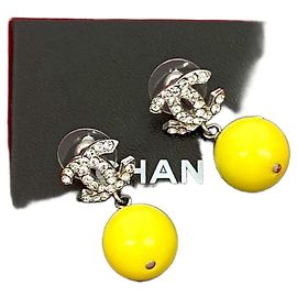 Chanel Coco Mark Ohrringe Silber