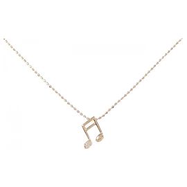 Autre Marque Colar Note Diamond em Au750 Rosa