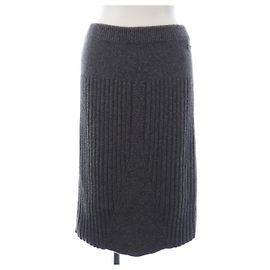Jupe en cachemire Chanel Marron