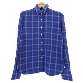 Autre Marque Camicia in cotone Finamore Blu Altro
