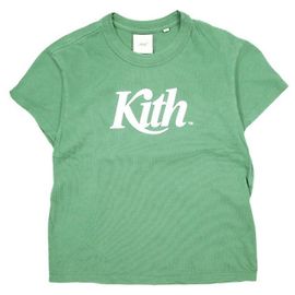 Autre Marque Camiseta de algodão KITH NYC Swash Logo Vintage Tee Bege Outro