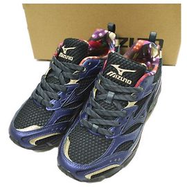 Autre Marque Mizuno MXR Osaka Pack Sneaker aus Synthetikfaser und Kunstleder Schwarz Marineblau