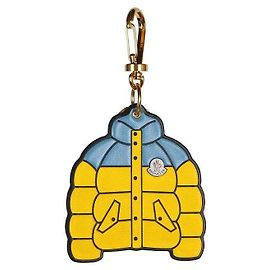 Moncler Logo Padding Keyring Yellow