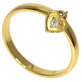 Anillo de banda Christian Dior Heart Diamond Band Ring Otro