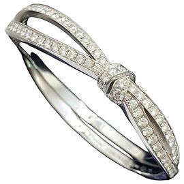 Chaumet A Bond for Life Diamond Platinum Bracelet Silvery