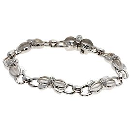 Bracciale Boucheron Ribbon Motif Quartz Diamond D'oro
