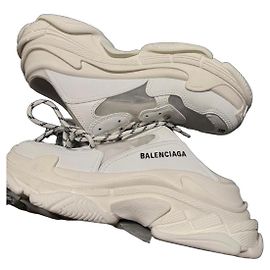 Baskets Balenciaga Triple S blanches Blanc