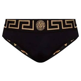Versace Border Swim Brief Black