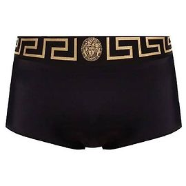 Versace Greca Border Swim Trunk Black