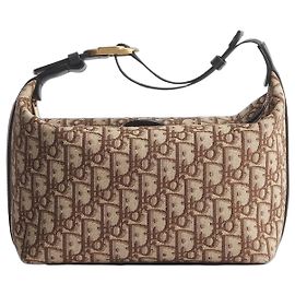 Dior Pochette Jet Jacquard Oblique Marrone Marrone