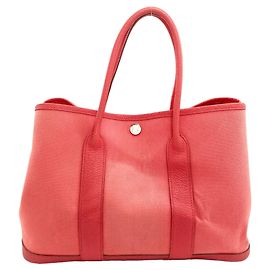 Hermès Borsa Hermes Garden Party TPM Silver Rosa