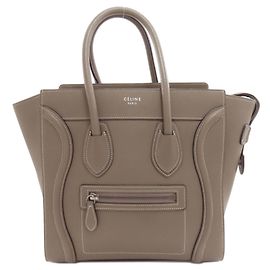 Céline Celine Luggage Micro Handbag Grey