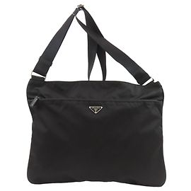 Borsa a tracolla in nylon nero Prada Nero