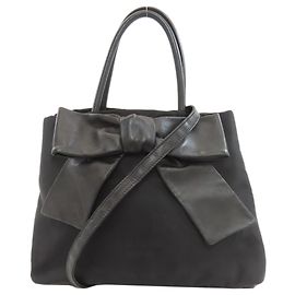 Borsa 2-Way Prada Ribbon Nero