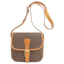 Céline Borsa a tracolla in pelle Macadam Celine Marrone