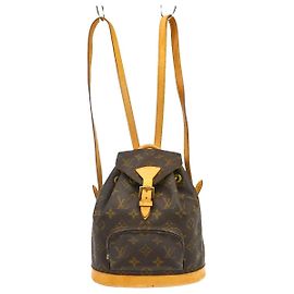 Louis Vuitton Vintage Montsouris Backpack Monogram Canvas Mini Brown