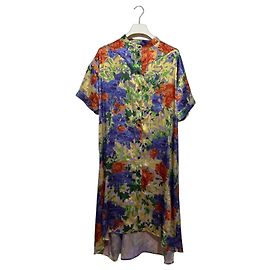 Henrik Vibskov Robe Bulkhead Imprimé Floral Rouge Bleu Multicolore Vert Violet Jaune