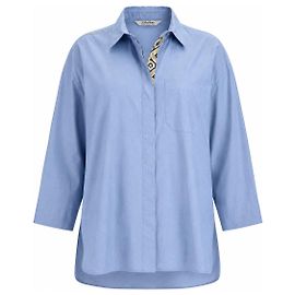 Camisa de algodón azul S Max Mara Azul