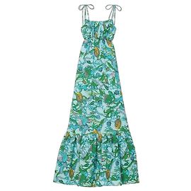 Kate Spade New York Under The Sea Maxikleid mit Bindebändern Blau Mehrfarben Grün